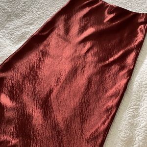 Banana republic satin slip skirt